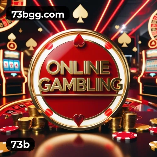73b App home screen with mobile slots and casino categories